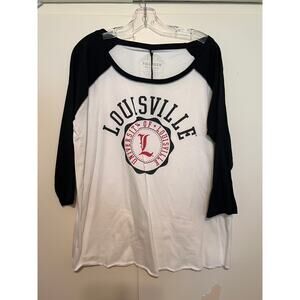NWT University of Louisville Fall Rush Curvy Long Sleeve Shirt Women's 1X